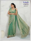Kaaya Verve By Sethnic Lifestyle Chiffon Velvet Party Wear Saree Wholesale Online

